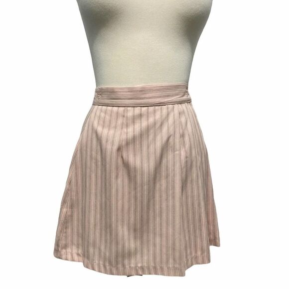 City Triangles‎ 90s Vintage Wrap Mini Skirt Striped Pink 5 - Picture 13 of 13